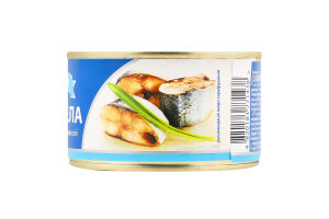 Сардинелла натуральна з д/олії 230г ж/б Аквамарин