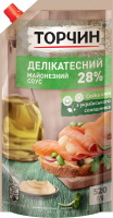 Соус майонезный 28% Деликатесный Торчин д/п 520г