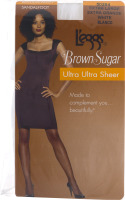 L'eggs Brown Sugar Ultra Ultra Sheer Regular Panty Sandalfoot Extra Large White