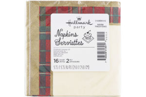 Hallmark Party Napkins Warm Traditions - 16 CT