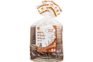 Ahold 100% Whole Wheat Bread Value Pack - 2 CT