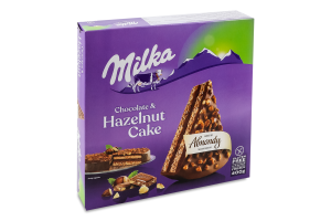 Торт с фундуком Chocolate&Hazelnut Milka Almondy к/у 400г