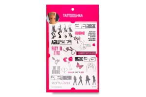 Тату Tattooshka Black pink