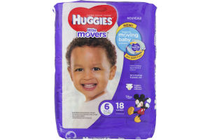 Huggies Little Movers Diapers Size 6 - 18 CT
