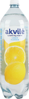 Вода мінеральна слабогазована зі смаком лимону Akvile п/пл 1.5л