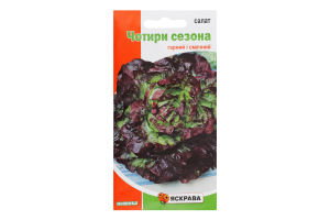 Насіння Салат Чотири сезона 1-2г Яскрава