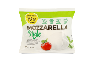 ПБЖ розсіл.Моцарела стайл (Mozzarella style) 45% Cheese Life, 100г