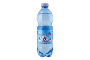 Вода мінеральна сильногазована природна столова Sant'Anna п/пл 0.5л
