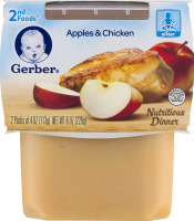 Gerber 2nd Foods Apples & Chicken - 2 CT