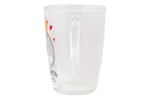Чашка White coffe Це кохання 330мл скло Galleryglass