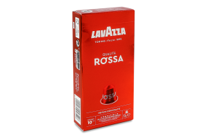 Кофе натуральный жареный молотый в капсулах Qualita Rossa Lavazza к/у 57г