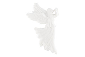 Підвіска Ангел з дудкою Оксамит плас 10*7см 0902-1