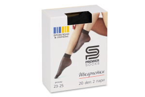 Носки 20D черн Premier Socks 2пари