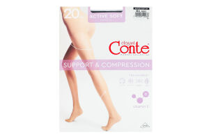 Колготки жіночі Conte elegant Active soft 20den 4 nero