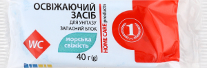 Засіб для унітазу освіжаючий запасний блок Морська свіжість ТМ "1" 40г