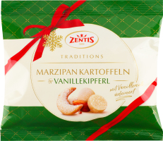 Цукерки Zentis Марципанові кульки смак ваніл печив