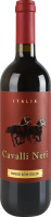 Вино 0.75л 12% красное полусладкое виноградное натуральное Rosso Semi Dolce Cavalli Neri бут