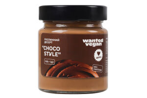 Десерт рослинний без лактози Choco style Wanted Vegan с/б 180г