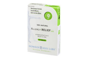 Homeostasis labs 100% Natural allergy relief homeopathic medicine tablets - 50 ct (899843002117)