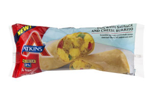 Atkins Egg With Sausage And Cheese Burrito