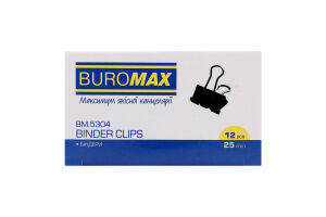 Біндери 25мм №BM.5304 Buromax 12шт