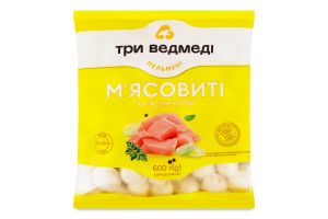 Пельмени с мясом курей Мясные Три ведмеді м/у 600г