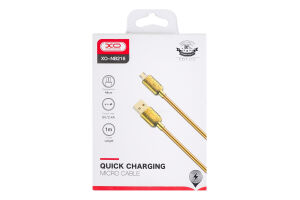 Кабель XO USB A-Micro B 2,4А Gold 1м NB216