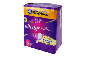 Прокладки гігієнічні ароматизовані Super Platinum Always 42шт