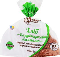 Хліб половинка в нарізці подовий Бездріжджовий на хмелю Формула смаку м/у 400г