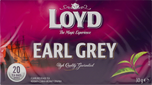 Чай чорний з ароматом бергамоту Earl Grey Loyd к/у 20х1.5г