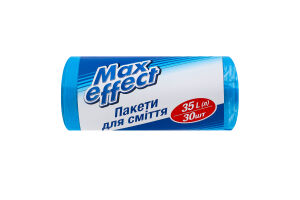 Пакеты для мусора 35л Max effect 30шт
