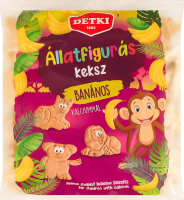 Печенье со вкусом банана с кальцием Зверюшки Detki м/у 160г