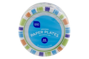Smart Sense Designer Paper Plates 8.6 IN - 95 CT