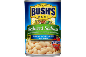 BUSH'S BEST Reduced Sodium Great Northern Beans