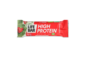 Батончик Lifebar протеїновий з полуницею органіч