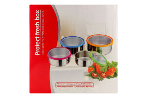 Набір контейнерів з пластик кришкою 4шт GSB10005