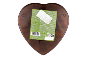 Цукерки Серце Праліне з горіховою начинкою та злаками в молочному шоколаді 165г Метр Трюффо