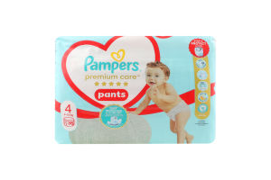 Трусики-підгузники дитячі 9-15кг 4 Premium Care Pampers 38шт