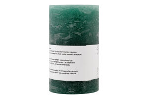 Свічка Циліндр зелено-блакитна Candy Light