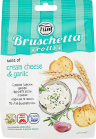 Сухарики Flint Bruschetta rolls крем-сир та часник