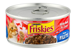 Purina Friskies With Beef In Gravy Prime Filets Cat Food