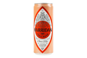 Напій безалкогольний соковмісний сильногазований на ароматизаторах Citrus Mix Tonic Water Harridan з/б 0.33л