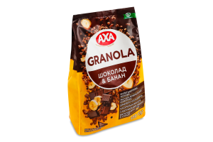 Мюслі медові Шоколад&Банан Granola Axa м/у 330г