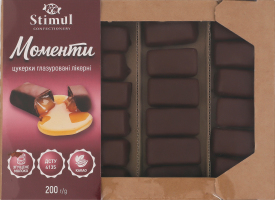 Конфеты глазированные ликерные Моменты Stimul к/у 200г