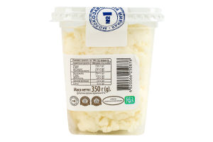 Масса творожная 18% молокосодержащая сладкая с ароматом ванилина Крестьянская Мілкін п/у 350г