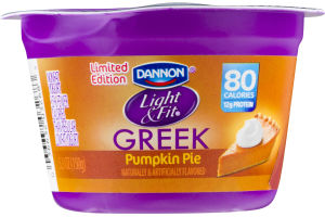 Dannon Light & Fit Greek Nonfat Yogurt Pumpkin Pie