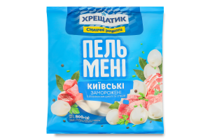 Пельмени замороженные с добавлением лука и специй Киевские Хрещатик м/у 800г