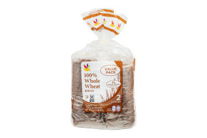 Ahold 100% Whole Wheat Bread Value Pack - 2 CT