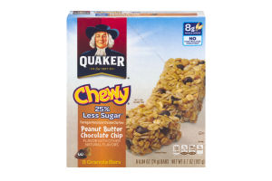 Quaker Chewy Granola Bars Peanut Butter Chocolate Chip - 8 CT