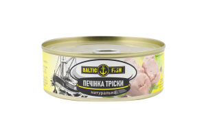 Печінка тріски натуральна Baltic Fish з/б 230г